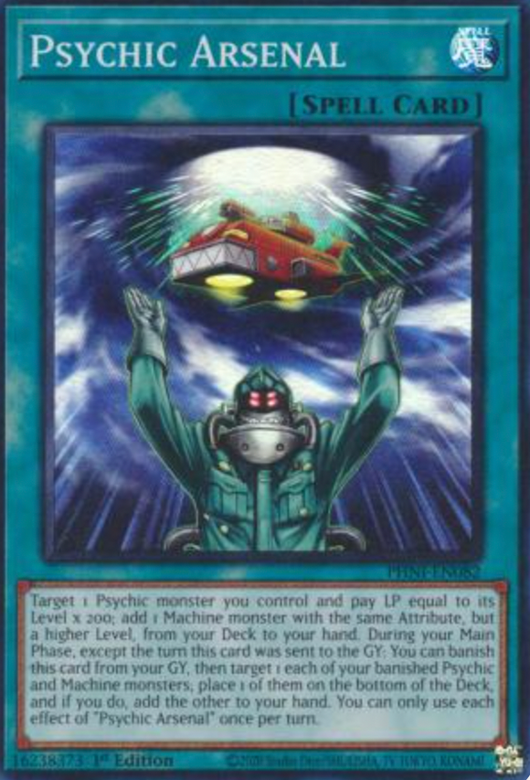 Psychic Arsenal - PHNI-EN082 - Super Rare 1st Edition