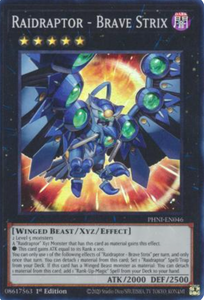 Raidraptor - Brave Strix - PHNI-EN046 - Super Rare 1st Edition