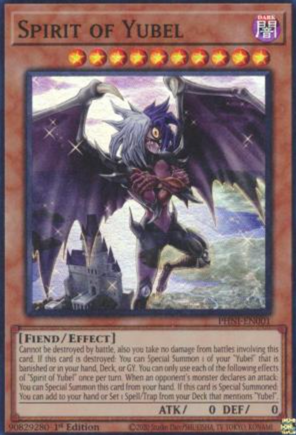 Spirit of Yubel - PHNI-EN001 - Super Rare 1st Edition