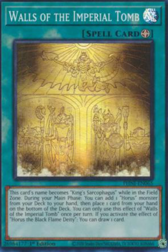 Walls of the Imperial Tomb - PHNI-EN065 - Super Rare 1st Edition