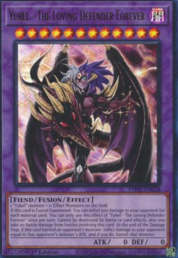 Yubel - The Loving Defender Forever - PHNI-EN038 - Ultra Rare 1st Edition