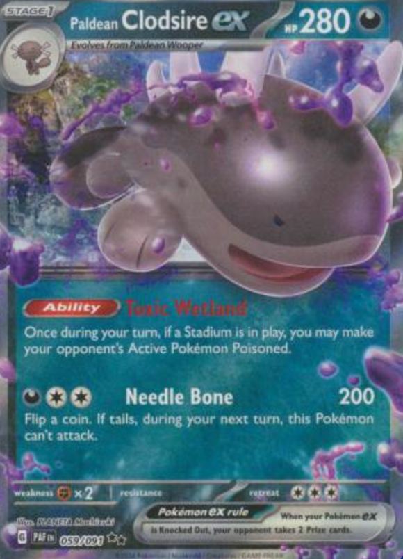 Paldean Clodsire ex - 059/091 - Ultra Rare