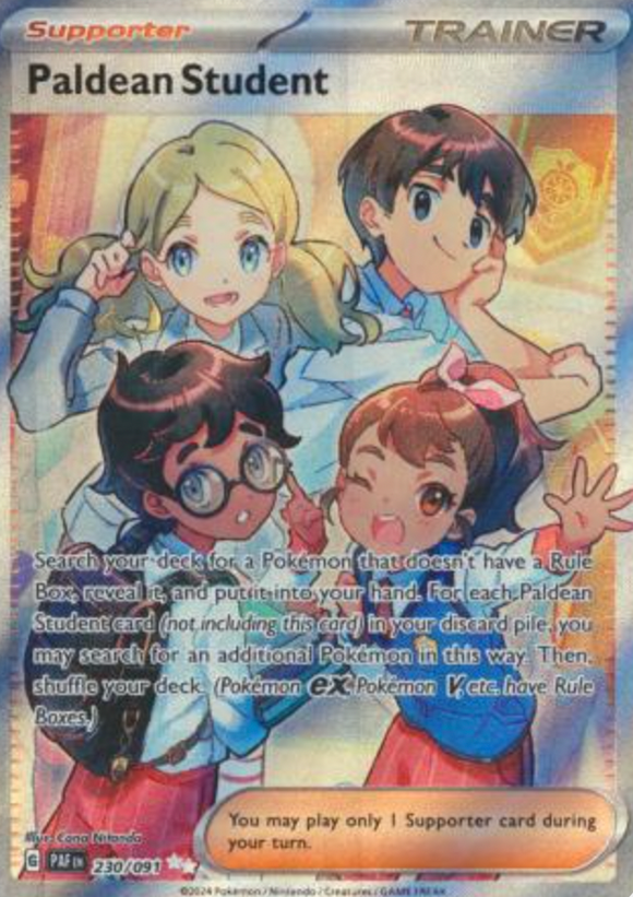 Paldean Student - 230/091 - Illustration Rare