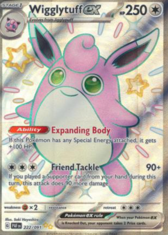 Wigglytuff ex - 222/091 - Shiny Ultra Rare