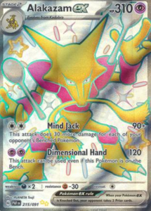 alakazam shiny pokemon card Alakazam ex - 215/091