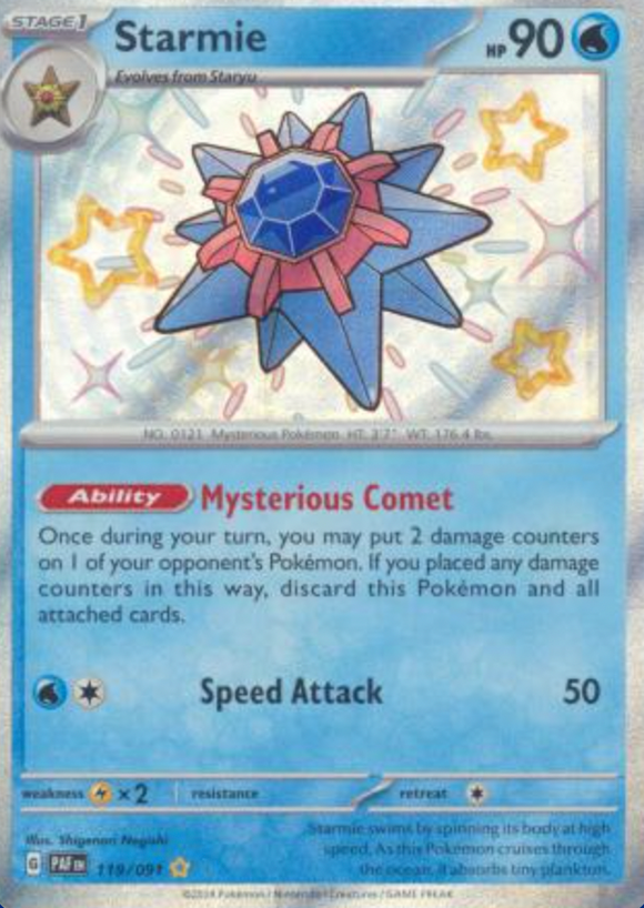 Starmie - 119/091 - Shiny Rare