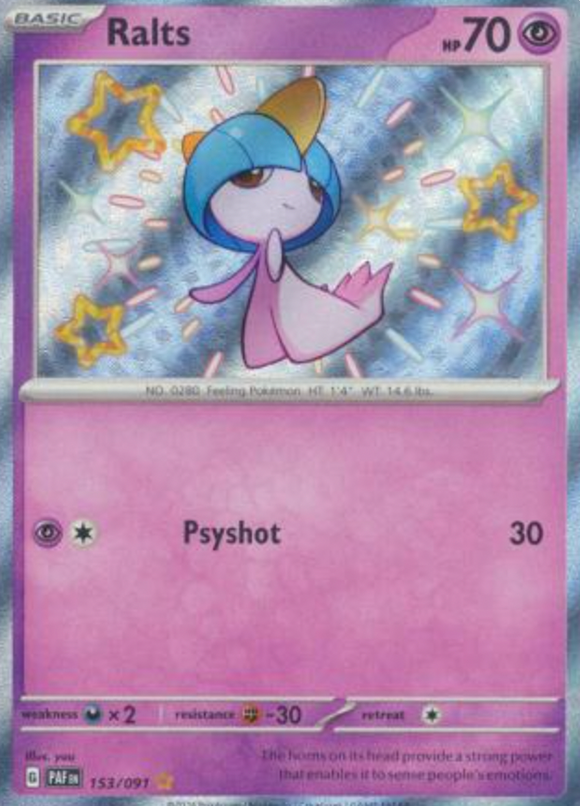 Ralts - 153/091 - Shiny Rare