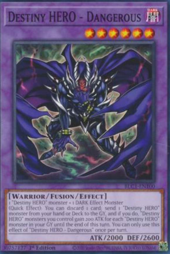Destiny HERO - Dangerous - BLC1-EN100 - Common 1st Edition