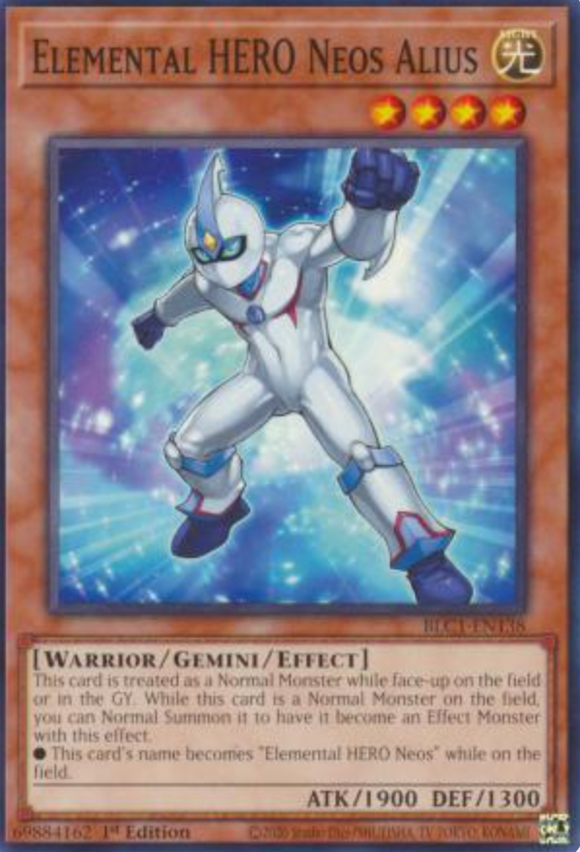 Elemental HERO Neos Alius - BLC1-EN138 - Common 1st Edition