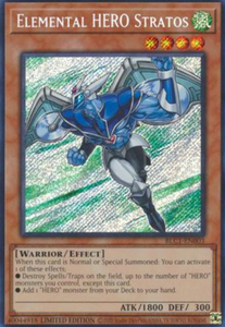 Elemental HERO Stratos - BLC1-EN003 - Secret Rare Limited Edition