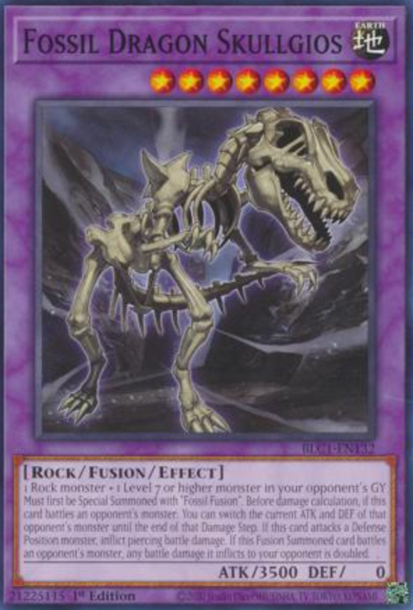 Fossil Dragon Skullgios - BLC1-EN132 - Common 1st Edition