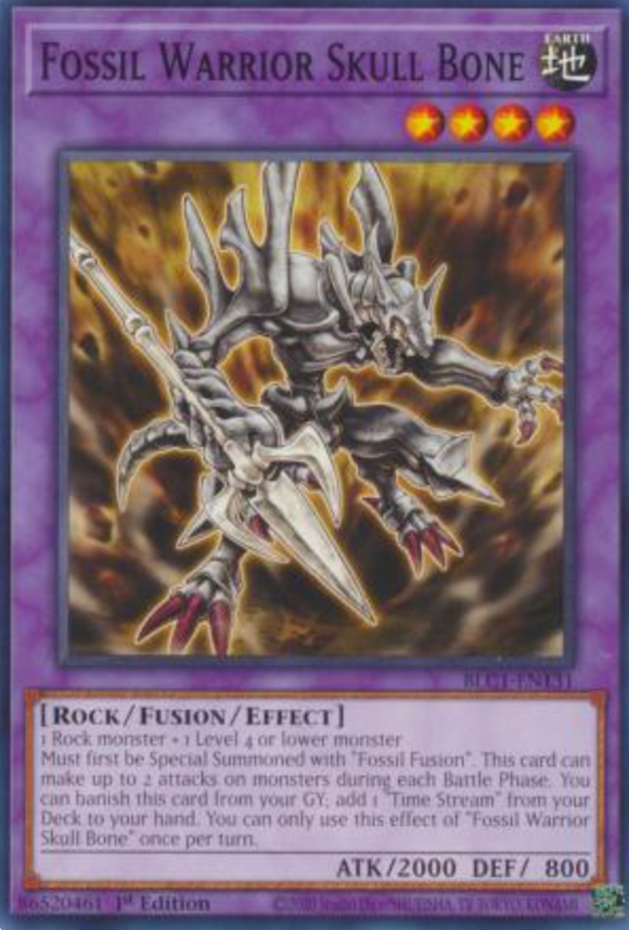 Fossil Warrior Skull Bone - BLC1-EN131 - Common 1st Edition