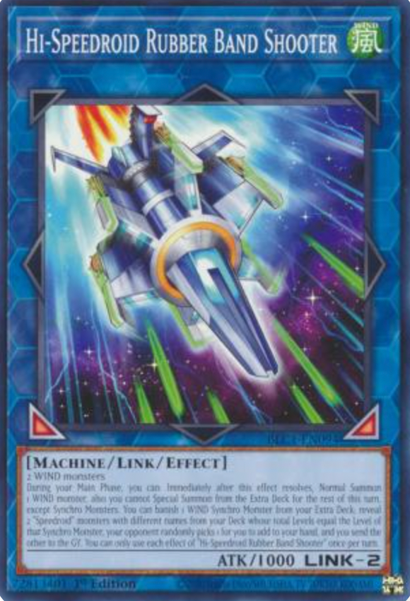 Hi-Speedroid Rubber Band Shooter - BLC1-EN094 - Common 1st Edition