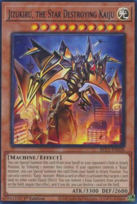 Jizukiru, the Star Destroying Kaiju - BLC1-EN036 - Ultra Rare 1st Edition