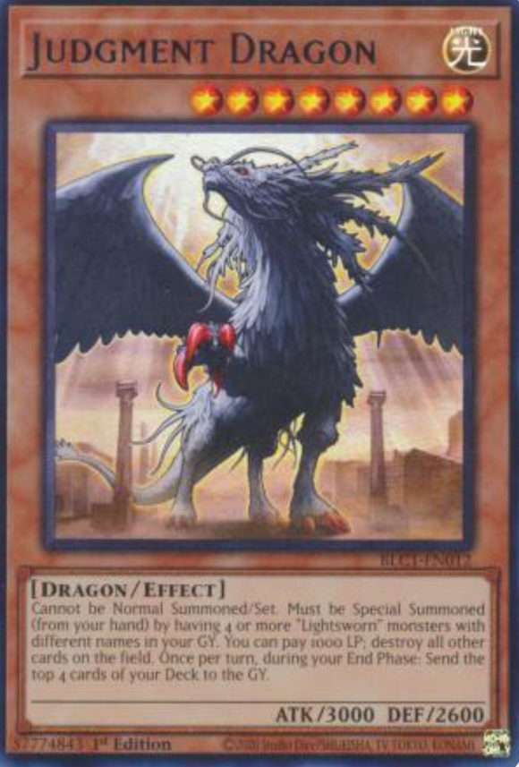 Judgment Dragon (Silver) - BLC1-EN012 - Ultra Rare 1st Edition