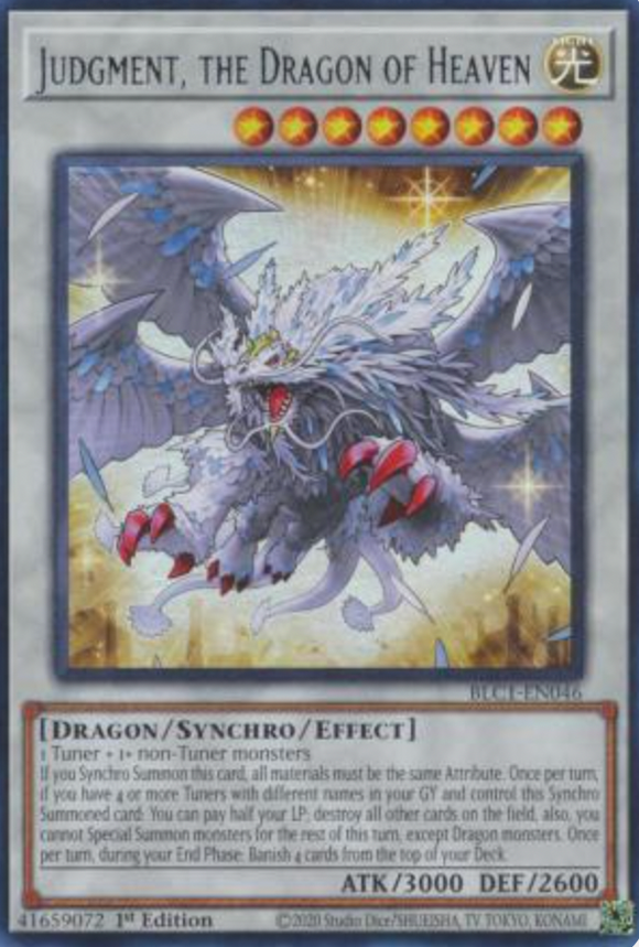 Judgment, the Dragon of Heaven (Silver) - BLC1-EN046 - Ultra Rare 1st Edition