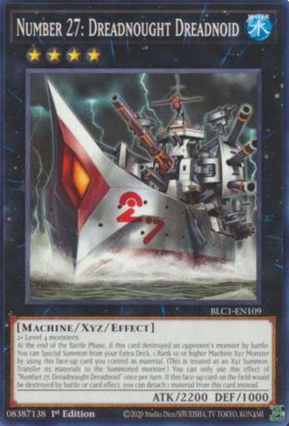 Number 27: Dreadnought Dreadnoid - BLC1-EN109 - Common 1st Edition