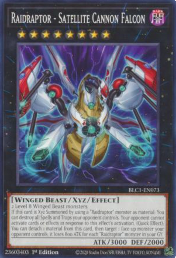 Raidraptor - Satellite Cannon Falcon - BLC1-EN073 - Common 1st Edition