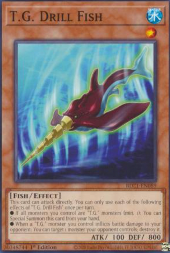 T.G. Drill Fish - BLC1-EN089 - Common 1st Edition