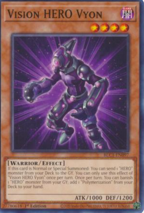 Vision HERO Vyon - BLC1-EN097 - Common 1st Edition