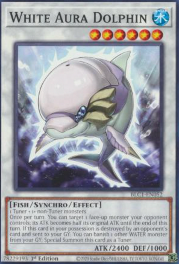 White Aura Dolphin - BLC1-EN052 - Common 1st Edition