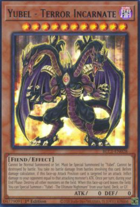 Yubel - Terror Incarnate - BLC1-EN028 - Ultra Rare 1st Edition