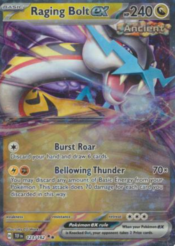 Raging Bolt ex - 123/162 - Ultra Rare