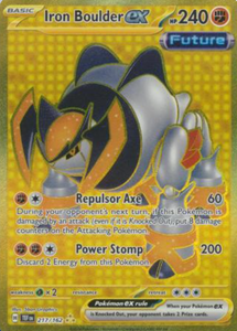 Iron Boulder ex - 217/162 - Gold Secret Rare