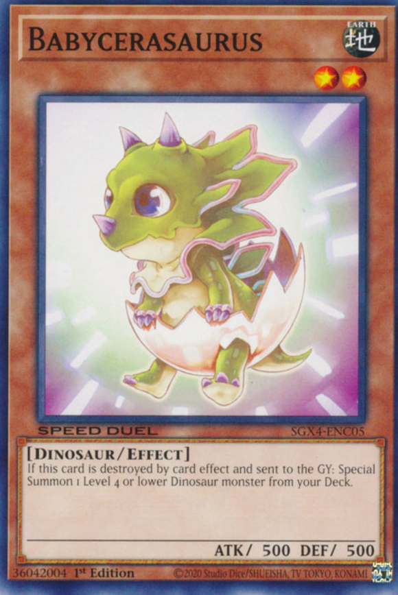 Babycerasaurus - SGX4-ENC05 - Common 1st Edition