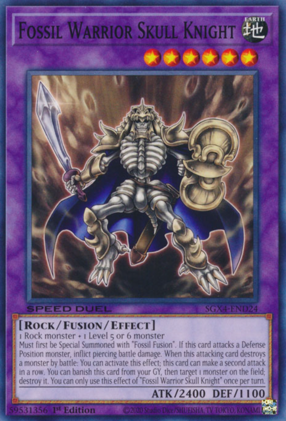 Fossil Warrior Skull Knight - SGX4-END24 - Common 1st Edition