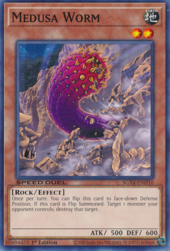 Medusa Worm - SGX4-END10 - Common 1st Edition