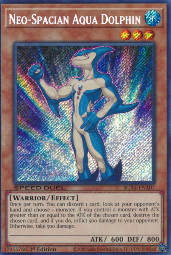 Neo-Spacian Aqua Dolphin - SGX4-ENA07 - Secret Rare 1st Edition