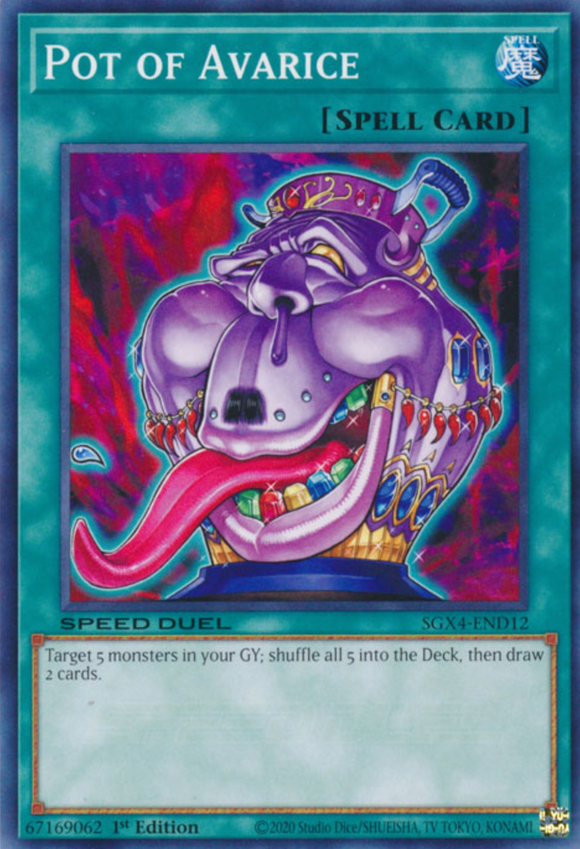 Pot of Avarice - SGX4-END12 - Common 1st Edition
