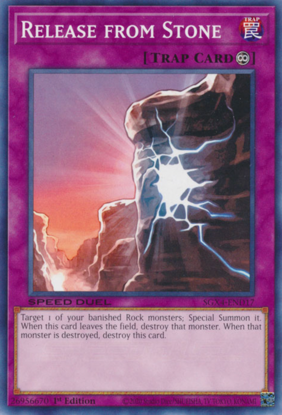 Release from Stone - SGX4-END17 - Common 1st Edition