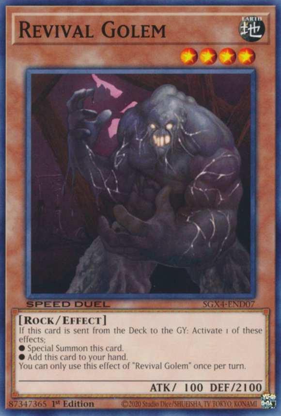 Revival Golem - SGX4-END07 - Common 1st Edition