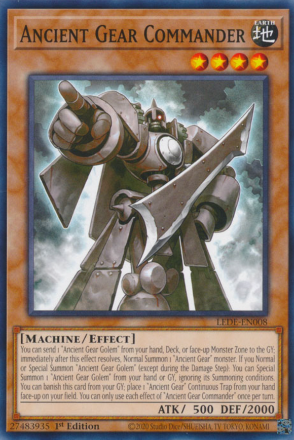 Ancient Gear Commander - LEDE-EN008 - Common 1st Edition