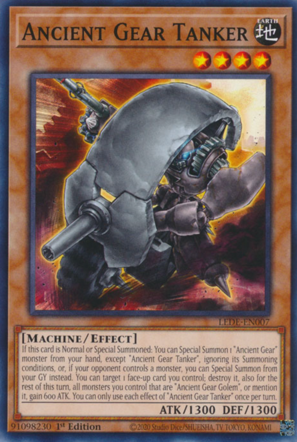 Ancient Gear Tanker - LEDE-EN007 - Common 1st Edition