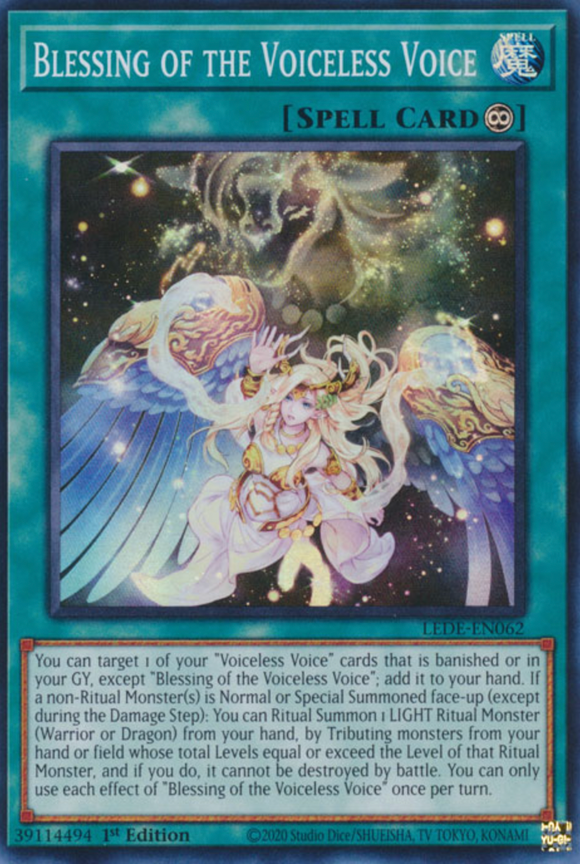 Blessing of the Voiceless Voice - LEDE-EN062 - Super Rare 1st Edition
