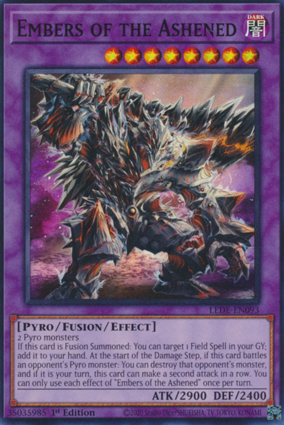 Embers of the Ashened - LEDE-EN093 - Super Rare 1st Edition