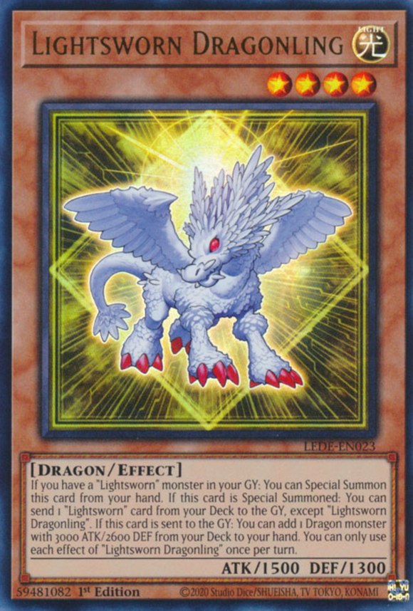 Lightsworn Dragonling - LEDE-EN023 - Ultra Rare 1st Edition