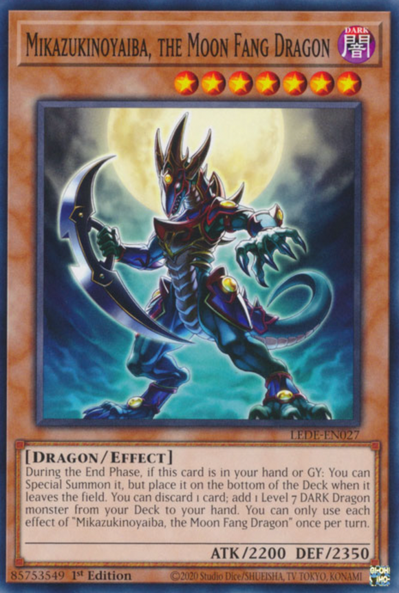 Mikazukinoyaiba, the Moon Fang Dragon - LEDE-EN027 - Common 1st Edition