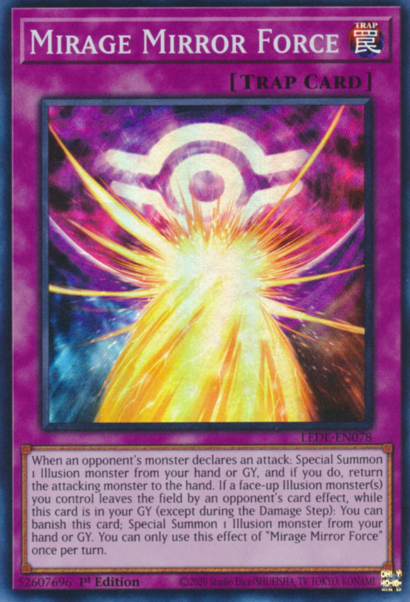 Mirage Mirror Force - LEDE-EN078 - Super Rare 1st Edition