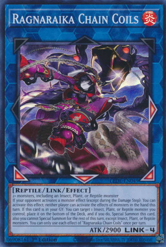 Ragnaraika Chain Coils - LEDE-EN049 - Super Rare 1st Edition