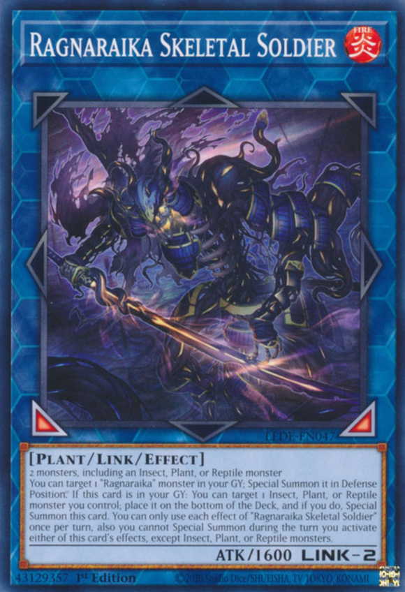 Ragnaraika Skeletal Soldier - LEDE-EN047 - Common 1st Edition