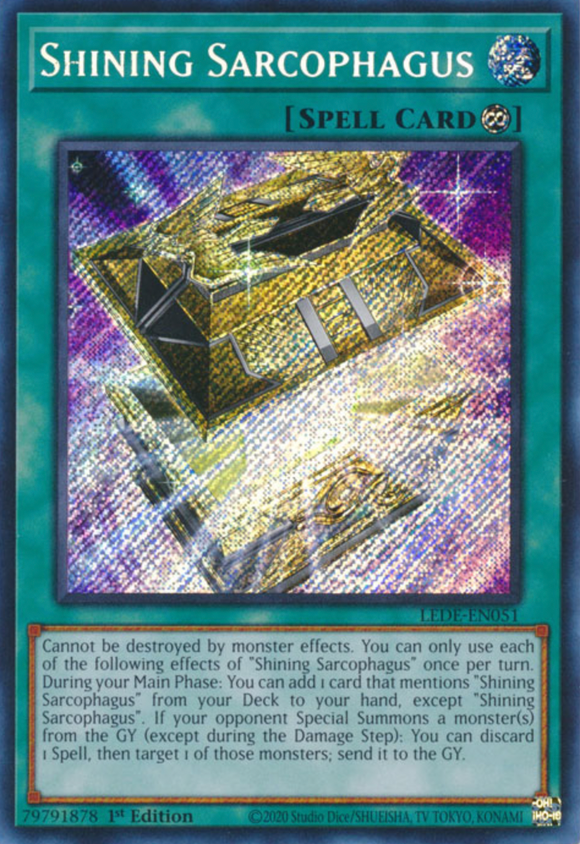 Shining Sarcophagus - LEDE-EN051 - Secret Rare 1st Edition