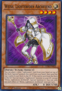 Weiss, Lightsworn Archfiend - LEDE-EN024 - Common 1st Edition