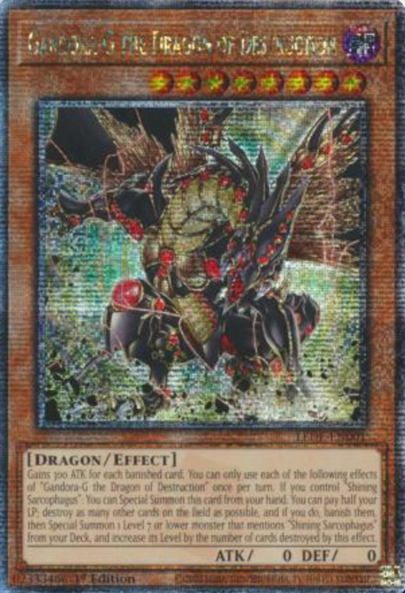 Gandora-G the Dragon of Destruction - LEDE-EN001 - Quarter Century Rare 1st Edition
