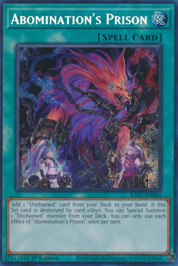 Abomination's Prison - RA02-EN064 - Platinum Secret Rare 1st Edition