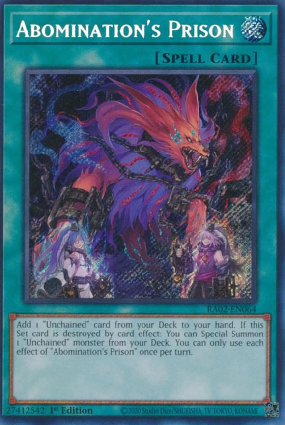 Abomination's Prison - RA02-EN064 - Secret Rare 1st Edition