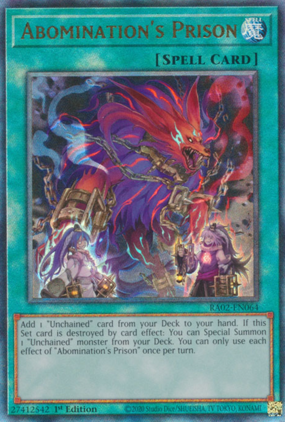 Abomination's Prison - RA02-EN064 - Ultimate Rare 1st Edition